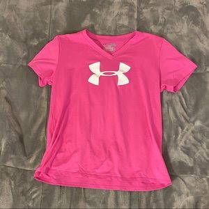 Girls Under Armour dry fit shirt
